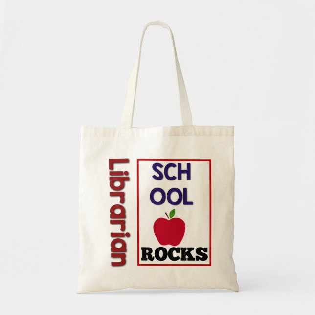 Bibliotekariska Sten Tote Bag Tygkasse (Framsidan)