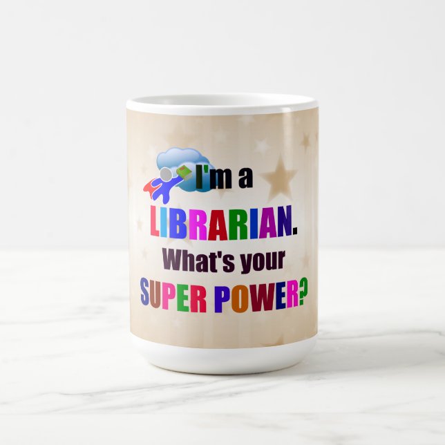 Bibliotekariska Toppen Power Humor Kaffemugg (Center)