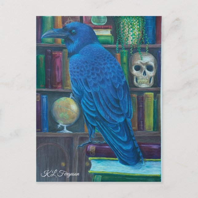 Bibliotekariska - vykort (Framsida)