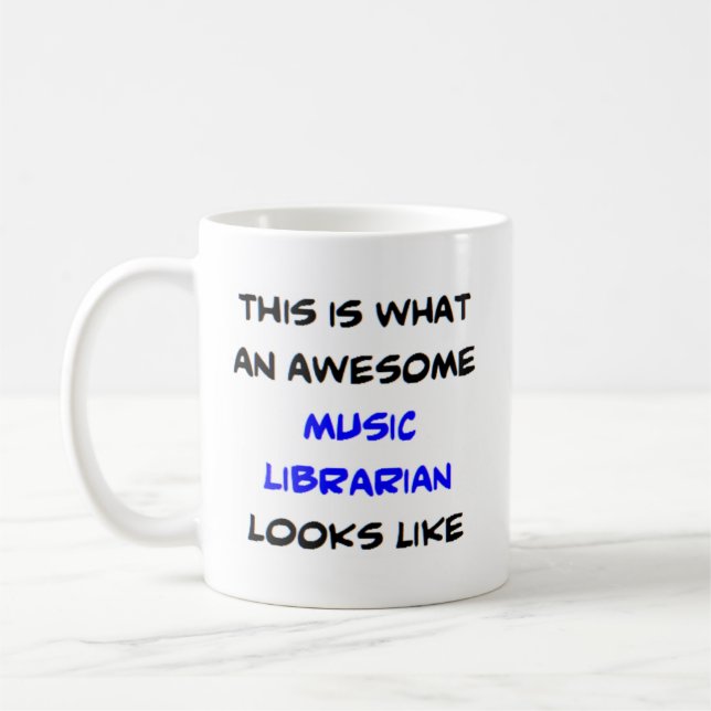 bibliotekarmusik, fantastisk kaffemugg (Vänster)