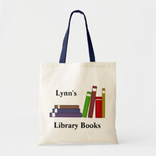 Bibliotekboken hänger lös (namn) tygkasse