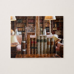 Bibliotekbokmal på det Hever slottet - 8x10 - 110 Pussel