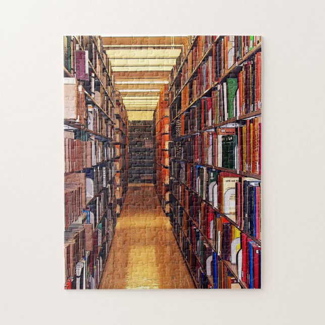 Bibliotekbokpussel Pussel (Vertikal)