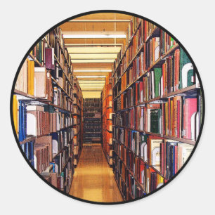 Bibliotekbuntar Runt Klistermärke