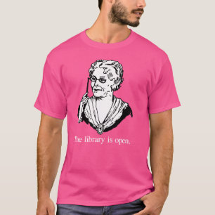 Biblioteket är öppet t shirt