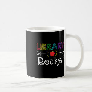 Biblioteket Rocks Lärare Student Kul Ck Till Skola Kaffemugg