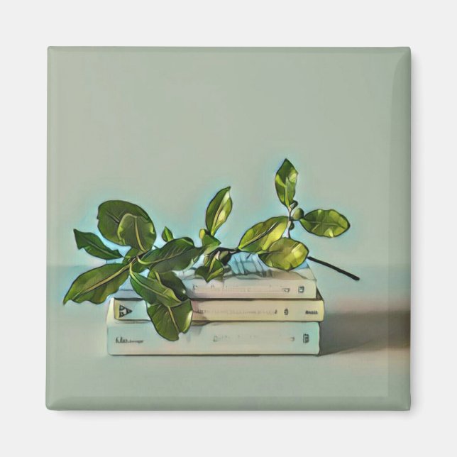 Bibliotekets födelsedagspresent magnet (Framsidan)