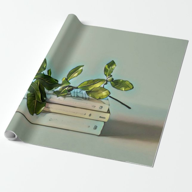 Bibliotekets födelsedagspresent presentpapper (Utrullad)