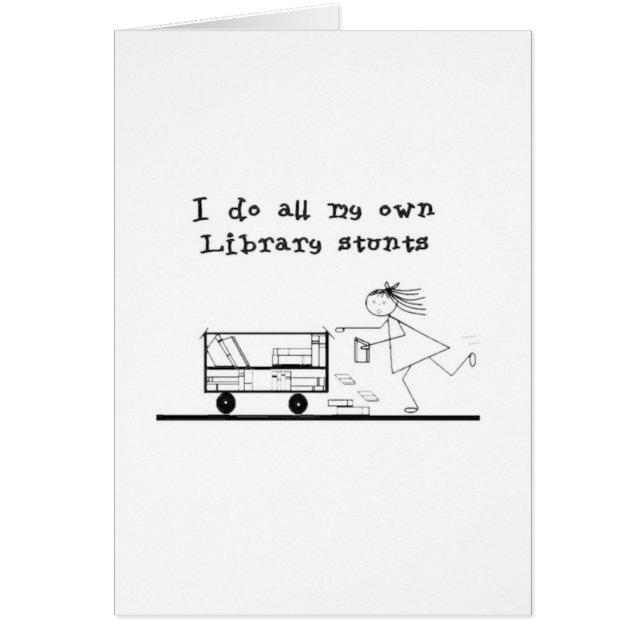 Bibliotekhjälte Hälsningskort (Framsidan)