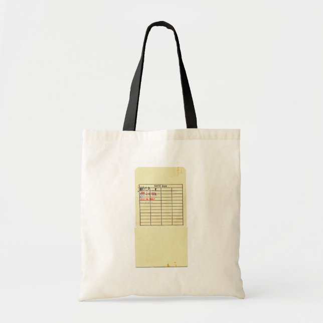 Biblioteks tote tygkasse (Framsidan)