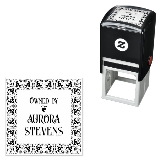 Biblioteksemblem Självfärgande Stämpel (In Situ)