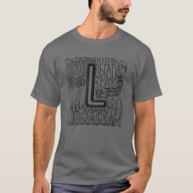 Biblioteksexamen i bibliotekarie 100 dagar t shirt (Framsida)