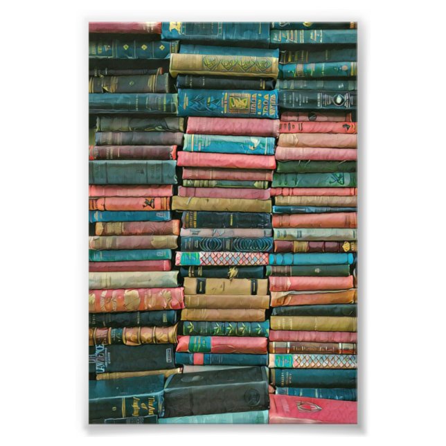 Biblioteksgåvor till henne fototryck (Framsidan)