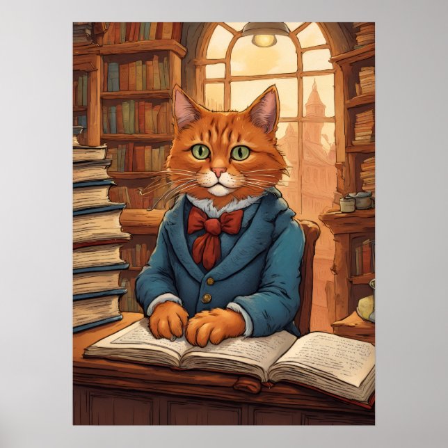 bibliotekskatt #11 affisch (Framsidan)