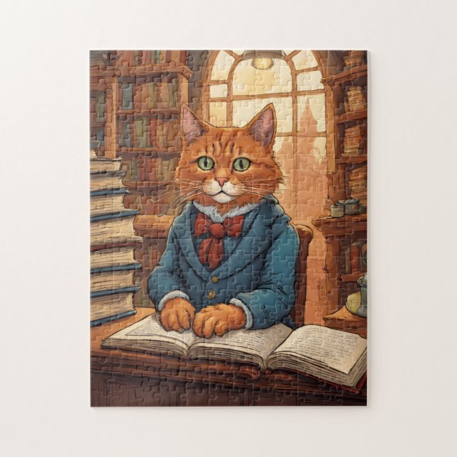 bibliotekskatt #11 pussel (Vertikal)