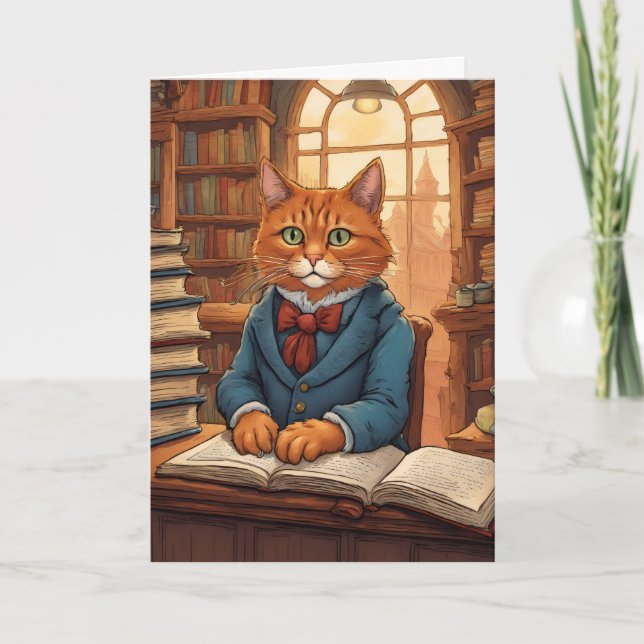 bibliotekskatt #11 vykort (Framsida)