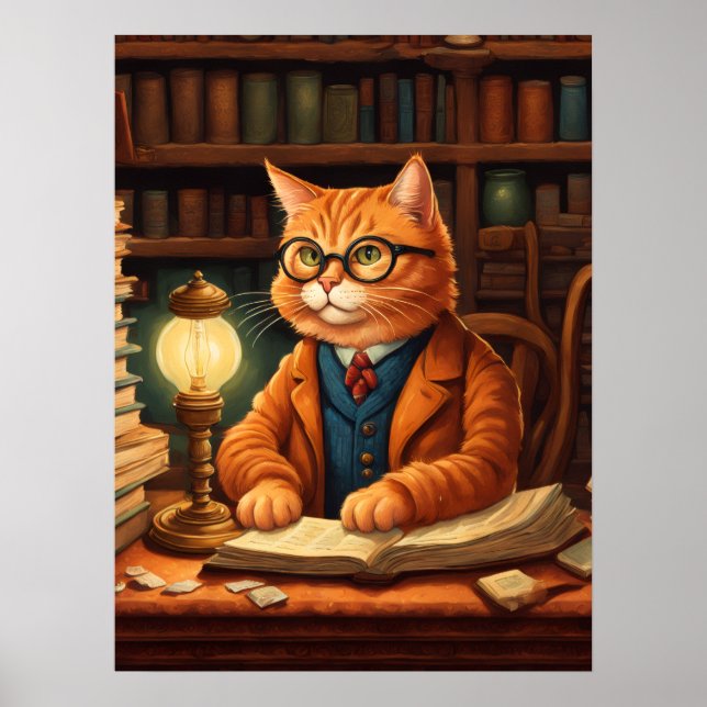 bibliotekskatt #15 affisch (Framsidan)