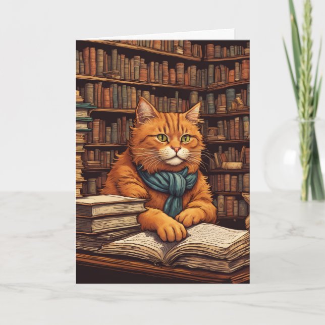 bibliotekskatt #17 vykort (Framsida)