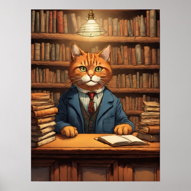 bibliotekskatt #20 affisch (Framsidan)