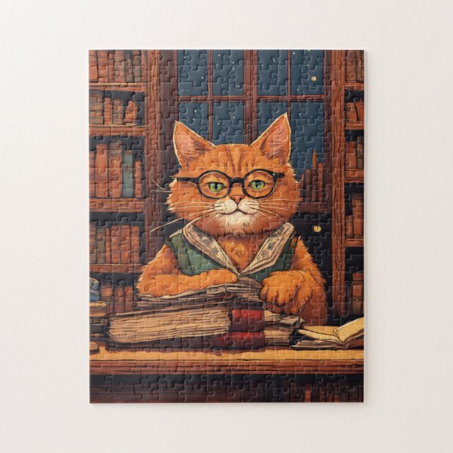 bibliotekskatt #21 pussel (Vertikal)