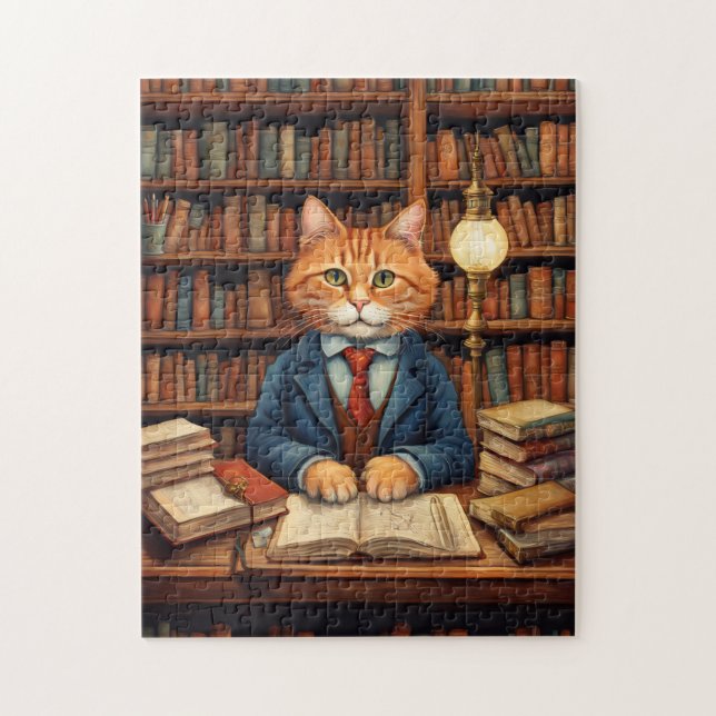 bibliotekskatt #3 pussel (Vertikal)