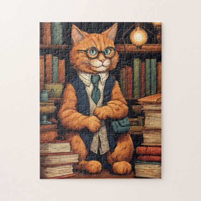bibliotekskatt #6 pussel (Vertikal)