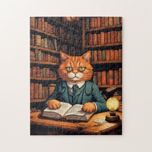 bibliotekskatt #7 pussel (Vertikal)