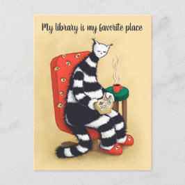 Bibliotekskattekäl Bibliotekarie Vykort