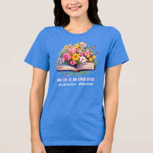 Bibliotekslivet är öppet Bok T Shirt