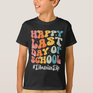 Bibliotekslivet i Lycklig förra dagen för skollära T Shirt