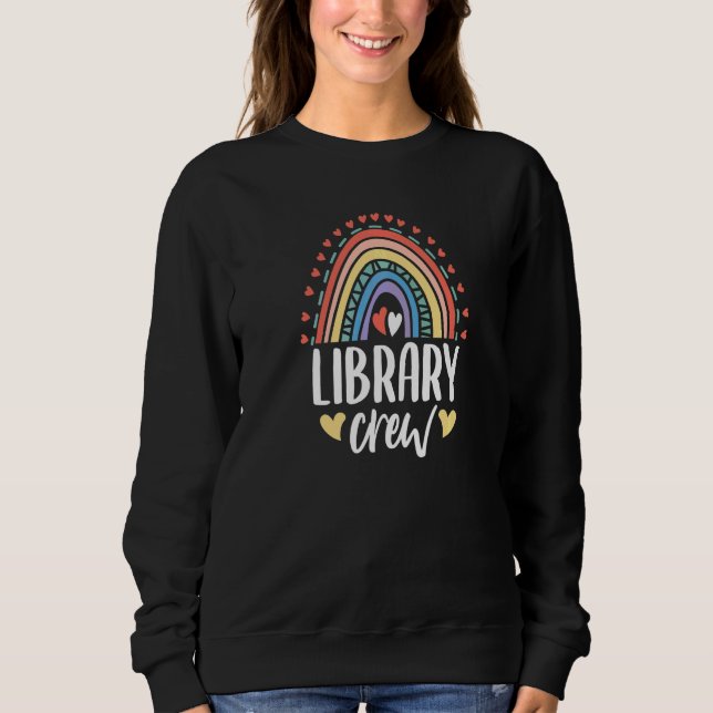 Bibliotekspersonal Läsning & Djur T Shirt (Framsida)