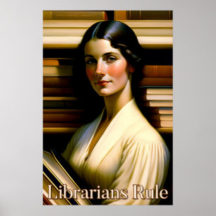 Biblioteksregel Poster