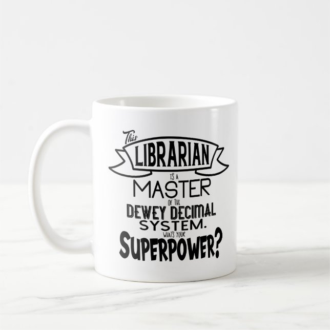 Bibliotekssupermakt Kaffemugg (Vänster)