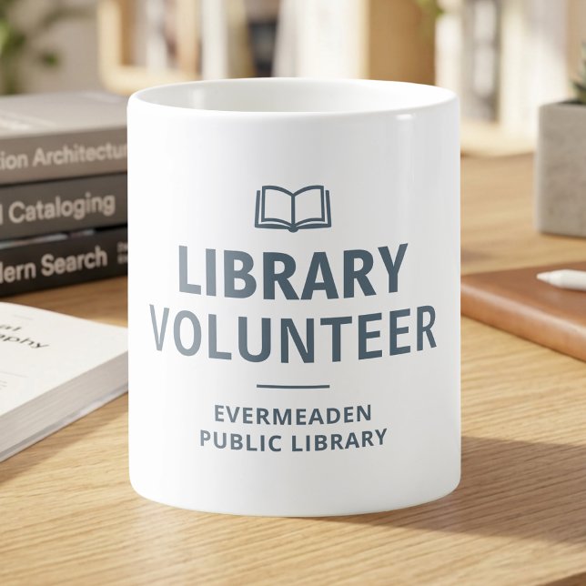Biblioteksvolontär Anpassad Kaffemugg (Skapare uppladdad)