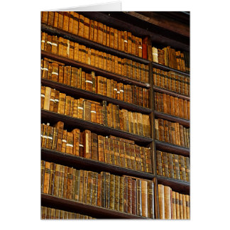 Bibliotekvägg Hälsningskort