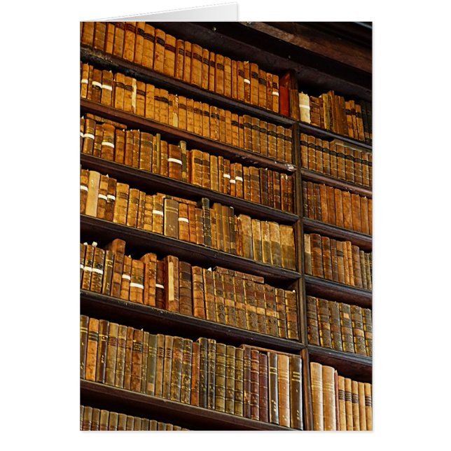 Bibliotekvägg Hälsningskort (Framsidan)
