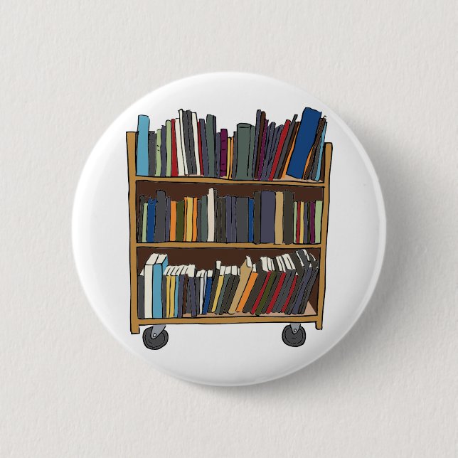 Bibliotekvagn Knapp (Framsida)
