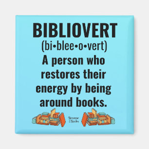 Bibliovert Bok Addict Magnet