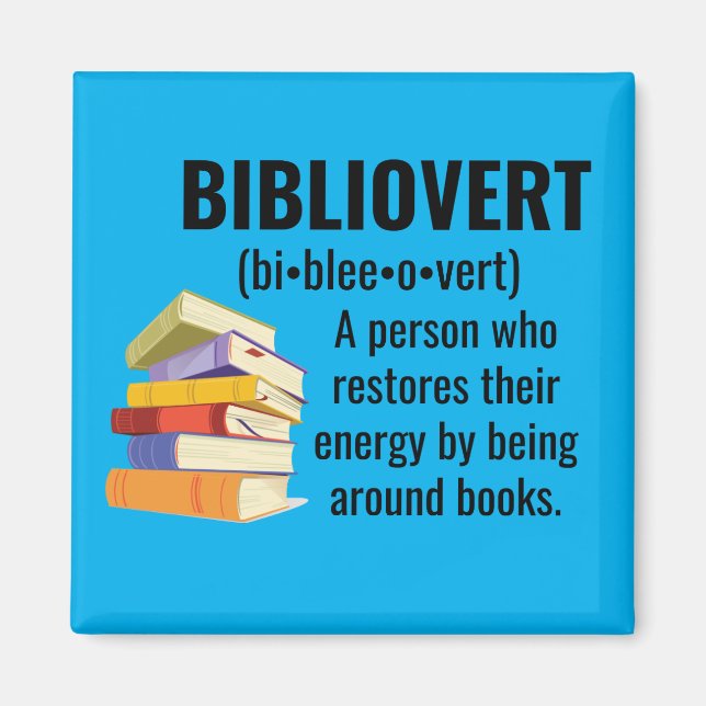 Bibliovert Bok Addict Magnet (Framsidan)