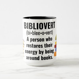Bibliovert Bok Addict Mugg
