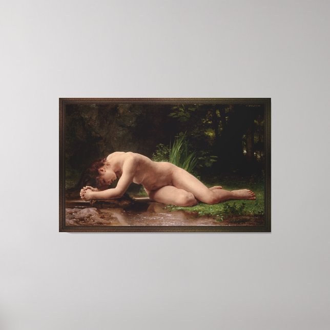 Biblis av William-Adolphe Bouguereau Canvastryck (Framsida)