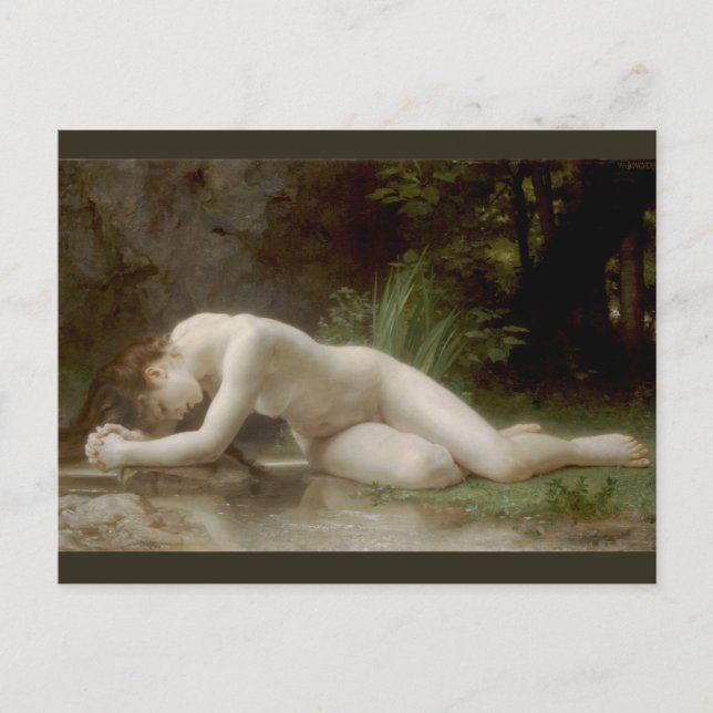 Biblis (Byblis) av William-Adolphe Bouguereau Vykort (Framsida)