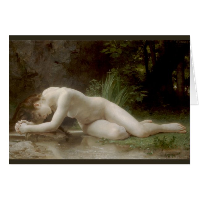 Biblis (Byblis) vid William-Adolphe Bouguereau Hälsningskort (Framsidan Horizontal)