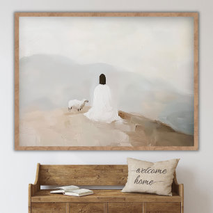 Biblisk berättelse om det förlorade fåret Jesus oc Poster