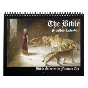 Biblisk bibelkonst månatlig konst kalender