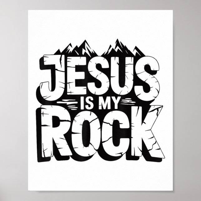 Biblisk Jesus är min kristna Sten Poster (Framsidan)