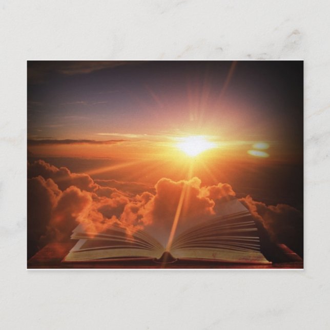 Biblisk solnedgång vykort (Framsida)
