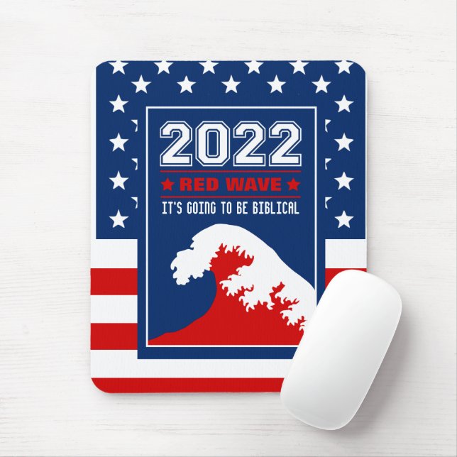 Bibliska mittvillkor 2022 Röd våg Musmatta (Med mus)