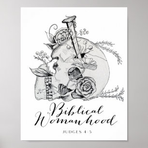 Bibliska Womanthuskullen - Jael och Tält Peg Poster