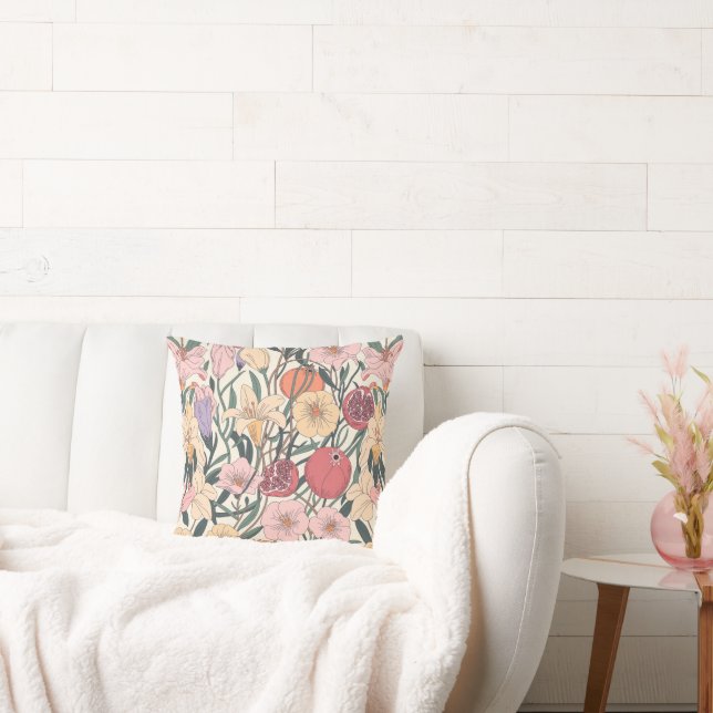 Bibliskt blomstermönster  kudde (Soffa)